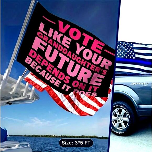 Garden Porch Yard Car Boat Truck RV Political Flag Vote size  3' x 5' - Picture 4 of 9